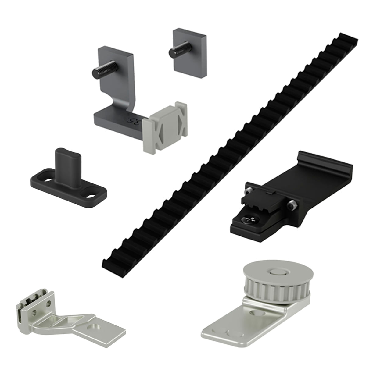 Sistema Deslizante SDS 800 Slow para 2 Portas FGV/TN