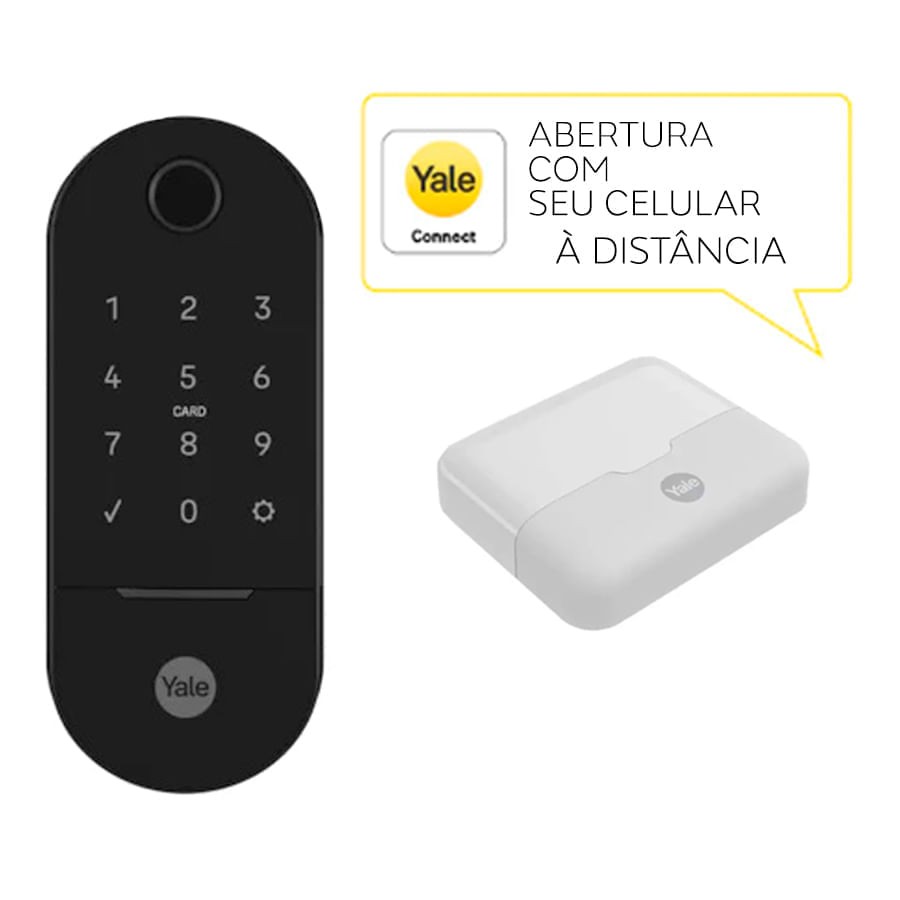 Combo Fechadura Digital Lia Trinco Rolete Preta Fosca Yale 77880_0.jpg