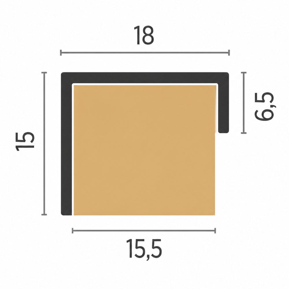 Perfil-RM-123-Topo-3-Metros-Supra-Natural-para-Acabamento-de-Moveis-Rometal