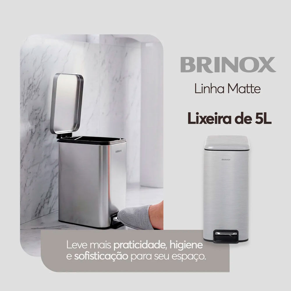 Lixeira-com-Pedal-e-Balde-Matte-5-Litros-Inox-para-Banheiro-e-Lavabo-Brinox-84922_0