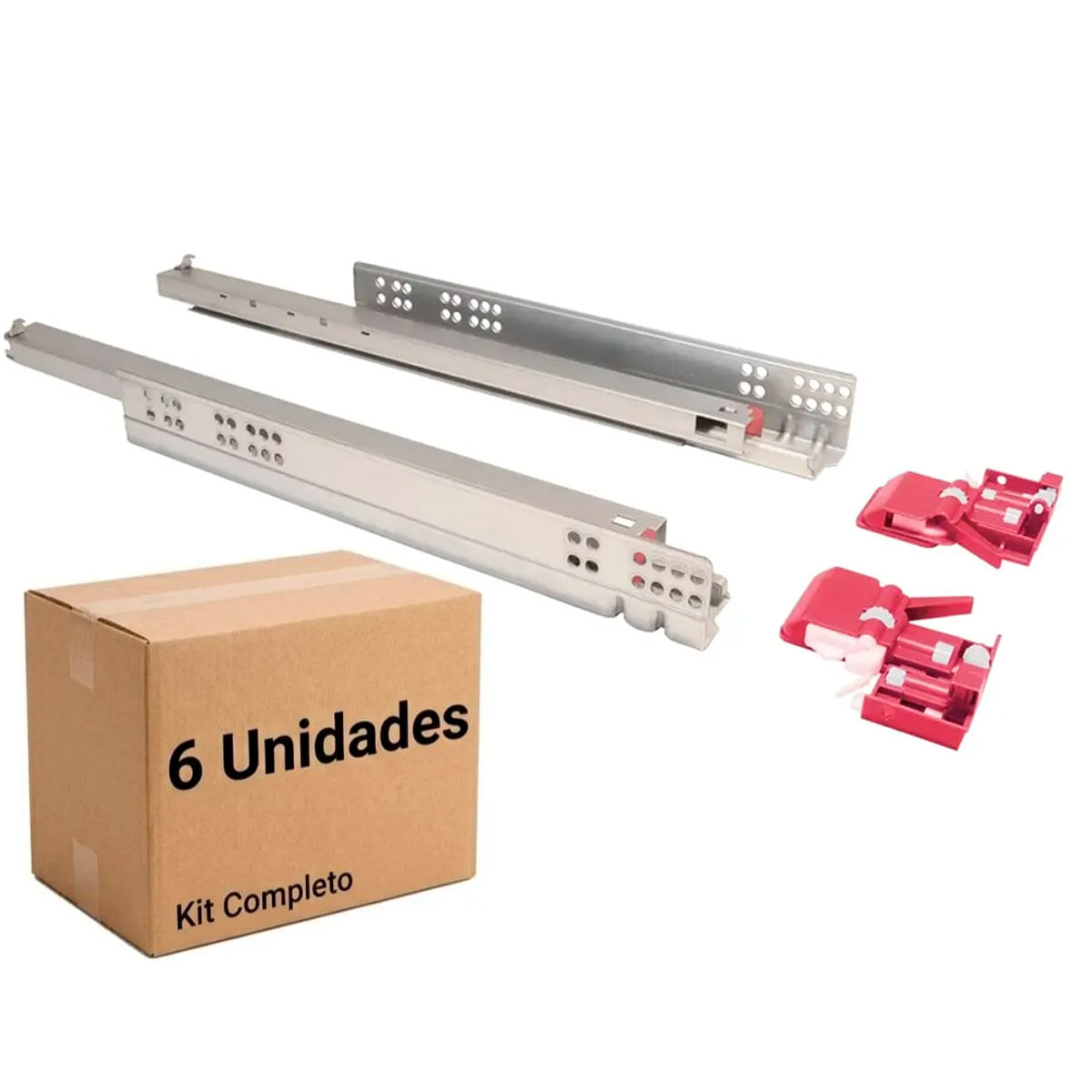 Kit-com-6-pares-de-Corredicas-Invisivel-Fulterer
